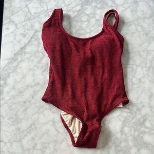 Kona Sol Red One Piece Swimsuit NWT M